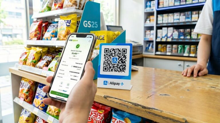 Vietcombank mở rộng quét QR toàn cầu tới Nhật Bản, Hồng Kông