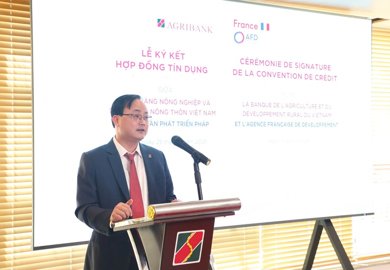 Ông Tô Huy Vũ - Bí thư Đảng ủy, Chủ tịch Hội đồng thành viên Agribank: Agribank cam kết quản lý và sử dụng nguồn vốn hiệu quả, minh bạch, đúng mục đích - Ảnh: VGP