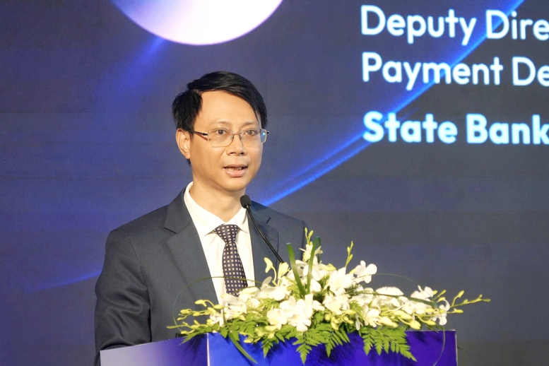 Ông Lê Anh Dũng - Phó Vụ trưởng Vụ Thanh toán (NHNN): Nếu chạy theo công nghệ mà thiếu cơ chế kiểm soát, hệ thống tài chính có thể đối mặt với nhiều rủi ro khó lường - Ảnh: VGP
