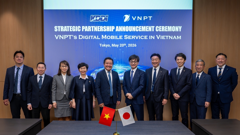 VNPT – KDDI công bố hợp tác chiến lược và ra mắt thương hiệu viễn thông di động mới