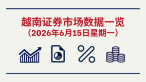 6月15日越南证券市场数据一览 【图表新闻】