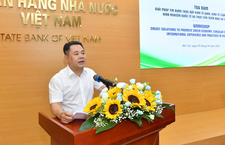 Phó Thống đốc NHNN Nguyễn Ngọc Cảnh phát biểu  - Ảnh: VGP