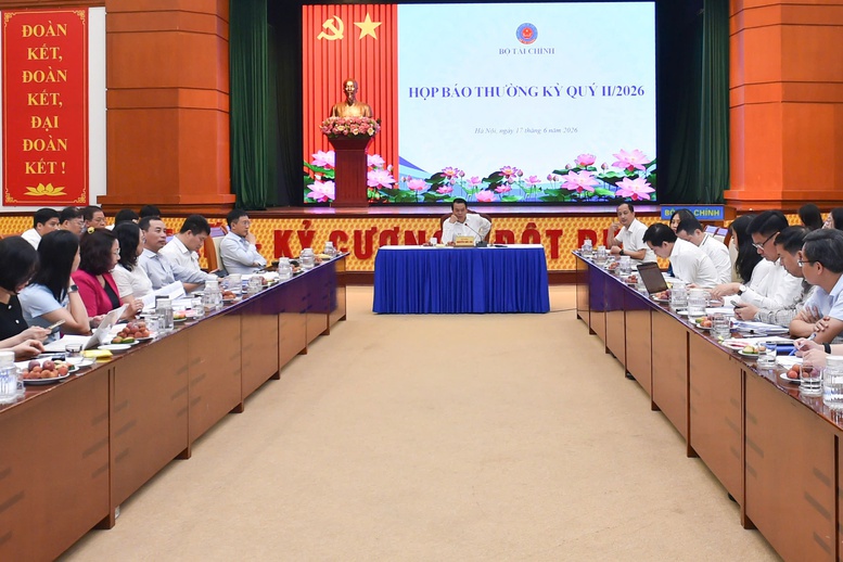Họp báo thường kỳ quý II/2026 của Bộ Tài chính - Ảnh: VGP