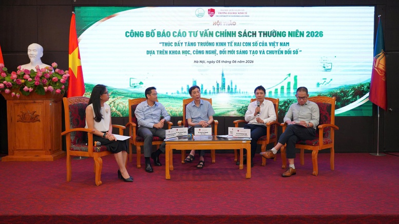 Các chuyên gia, DN trao đổi tại Hội thảo công bố Báo cáo Tư vấn chính sách thường niên 2026 với chủ đề