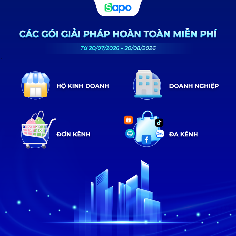 Sapo tung gói hỗ trợ miễn phí quản lý bán hàng, hóa đơn điện tử và kế toán