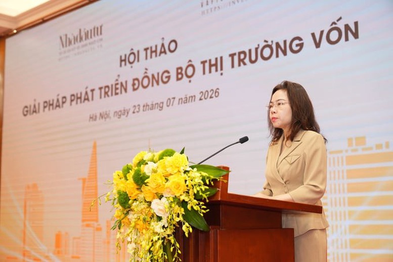 Bà Hà Thu Giang, Vụ trưởng Vụ Tín dụng các ngành kinh tế, NHNN - Ảnh: VGP