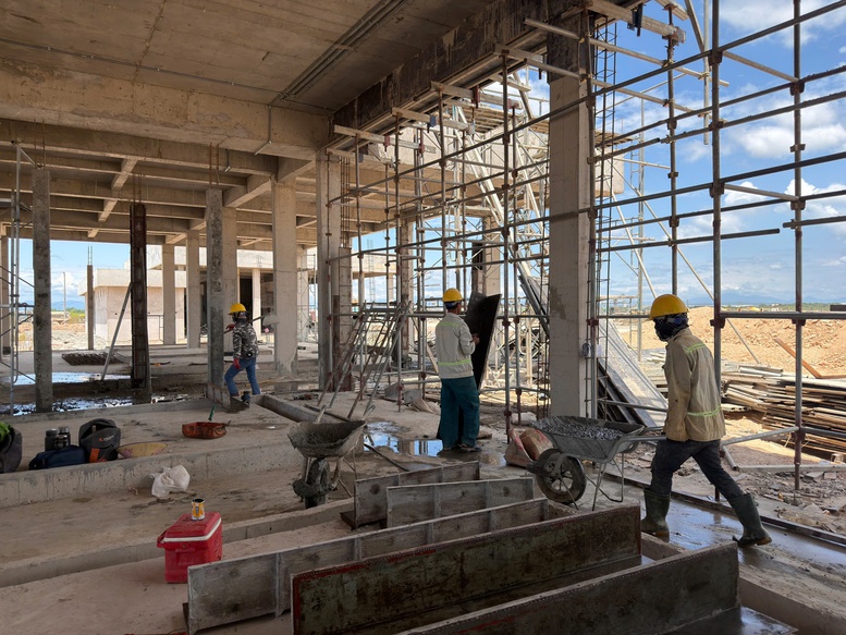 Các hạng mục thuộc dự án đang được triển khai thi công đồng bộ.