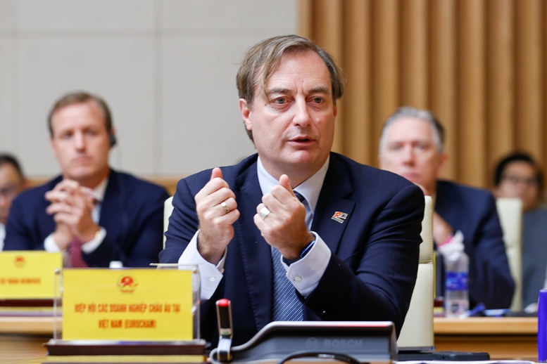 Ông Bruno Jaspaert, Chủ tịch Hiệp hội Doanh nghiệp Châu Âu tại Việt Nam - Ảnh: VGP/Nhật Bắc