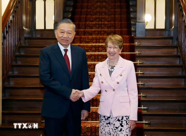 越共中央总书记、国家主席苏林会见新南威尔士州州督玛格丽特·比兹利